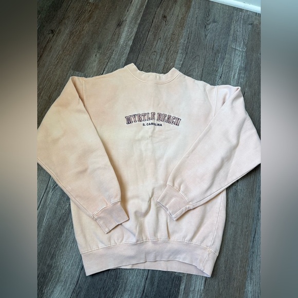 U.S. Vintage Sweaters - VTG U.S. Vintage Myrtle Beach Sweatshirt Pullover Crewneck Light Pink Size XS S